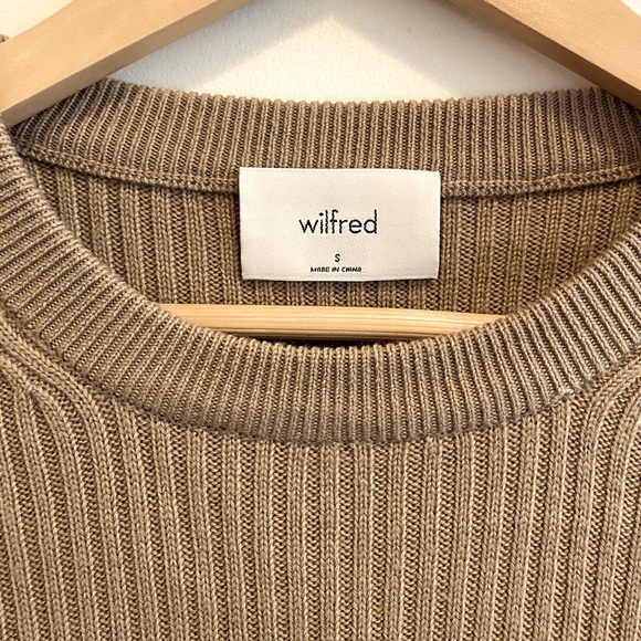 BNWT Aritzia Wilfred Ayla Sweater in Gold Camel (no tags) - Picture 4 of 8